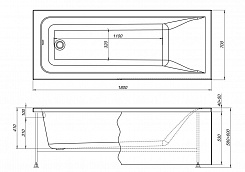 Aquanet Акриловая ванна Bright 180x70 – фотография-3