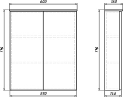 Comforty Тумба Моно 60 подвесная бетон светлый – фотография-4