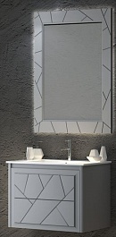  Мебель для ванной Луиджи 70 серый матовый – фотография-1