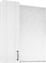 Sanflor Зеркальный шкаф Глория 65 L белый матовый – фотография-1