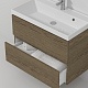Водолей Мебель для ванной Best 90 подвесная дуб крымский коричневый – фотография-8