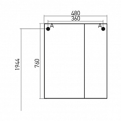 Mixline Зеркало-шкаф Бриз 50 R – фотография-2