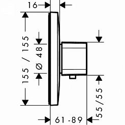 Hansgrohe Термостат Ecostat E Highflow 15706000 для душа – фотография-2