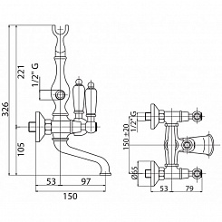 Cezares Смеситель FIRST-VD-02-Nc для ванны – фотография-4