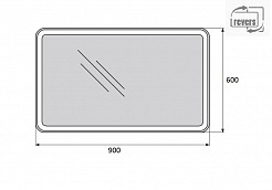 BelBagno Зеркало SPC-MAR-900-600-LED-TCH – фотография-2