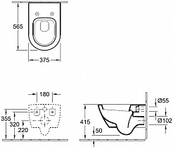 Villeroy & Boch Унитаз подвесной "Subway 2.0" 5600 10 01 – фотография-4