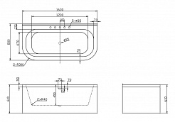 BelBagno Акриловая ванна BB31-1600 – фотография-2