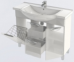 Aquanet Тумба с раковиной "Асти 105" с б/к – фотография-5