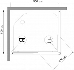 Royal Bath Душевой уголок HPD-C 90х80х185 – фотография-4