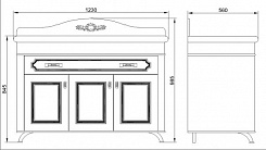 Водолей Тумба с раковиной "Изабель 120" F-2 белая – фотография-6