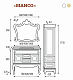 Misty Мебель для ванной Bianco 90 белая, сусальное золото – картинка-23