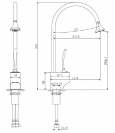 Lemark Смеситель Soul LM6005C для кухни – фотография-2