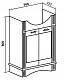 Runo Тумба с раковиной Леон 60 – картинка-8