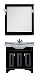 Aquanet Зеркало Валенса 90 черный краколет/серебро (180140) – фотография-4