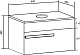 Runo Тумба с раковиной Вудлайн 65 Bella железный камень/белая – картинка-16