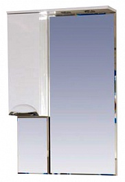 Misty Зеркальный шкаф Жасмин 65 L белый, эмаль – фотография-1