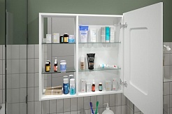 Misty Зеркало-шкаф для ванной Аперио 80 R – фотография-3