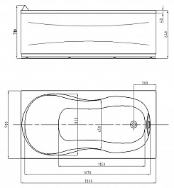 Aquatek Акриловая ванна Мартиника 180x90 – фотография-2