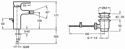 Jacob Delafon Смеситель для биде Strayt E98338-CP – фотография-2