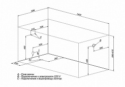 Aquanet Акриловая ванна Largo 140 – фотография-8