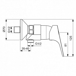 Vidima Смеситель для душа Next BA370AA – фотография-2