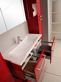 Акватон Мебель для ванной "Мадрид 100 М-2" черный – фотография-3
