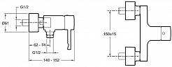 Jacob Delafon Смеситель Cuff E45533-CP – фотография-2