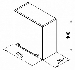 De Aqua Шкаф Кубика Куба 40 L – фотография-3