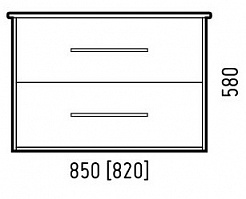 Corozo Тумба с раковиной Гольф 85, сонома – фотография-2