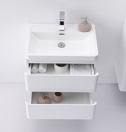 BelBagno Мебель для ванной подвесная ENERGIA-N 600 Bianco Lucido, подсветка – фотография-8