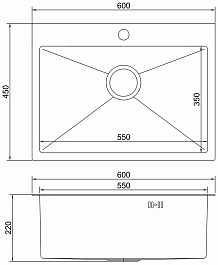 Mixline Мойка кухонная Pro 60 черный графит – фотография-8