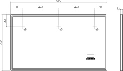 Vigo Зеркало Geometry Media Voice 1200 – фотография-11