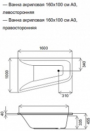 Am.Pm Каркас для ванны Spirit 160x100 L – фотография-2