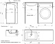 Mixline Мебельная раковина Билл 120 L белая – фотография-8