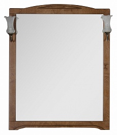 Aquanet Зеркало для ванной "Луис 90" темный орех (173221) – фотография-1
