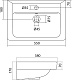 Misty Раковина мебельная Santek Тигода 55 мини – картинка-6