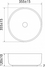 Iddis Раковина-чаша Ray 35.5 RAYBM03i27 черная матовая – фотография-5