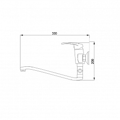 Raiber Смеситель для ванны Draygott R9602 – фотография-3