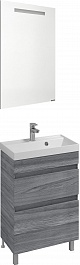 Водолей Мебель для ванной Best 50 лиственница структурная контрастно-серая – фотография-1