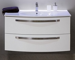 Cezares Тумба с раковиной COMFORT 100 Bianco Lucido, раковина Bianco – фотография-1