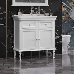 Opadiris Мебель для ванной Кантара 85 белая матовая – фотография-3