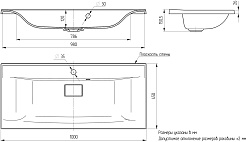 Mixline Мебель для ванной Этьен 100 L Нелли белая – фотография-15