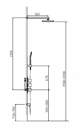 Timo Душевая система Tetra-thermo SX-0179/00SM – фотография-2