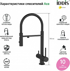 Iddis Смеситель для кухни Ace ACEBLFFi05 – фотография-5