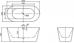 BelBagno Акриловая ванна BB306-1395 140x68 – фотография-5