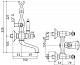 Cezares Смеситель LORD-VD-03/24-Bi для ванны с душем – фотография-4