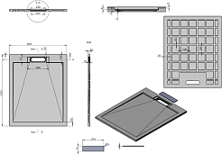 Esbano Душевой поддон Luxe 100x80 ESP-LX108W белый матовый – фотография-7