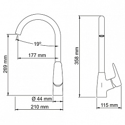 WasserKRAFT Смеситель Vils 5607 для кухни – фотография-2