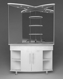 Акватон Мебель для ванной Лас-Вегас 100 L угловая – фотография-4