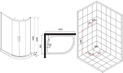 Esbano Душевой уголок ESR-8027A L – фотография-13